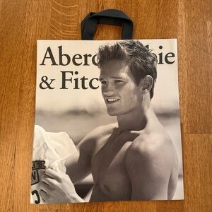 Vintage Abercrombie and Fitch Thick Store Paper Bag 9" W x 12" H